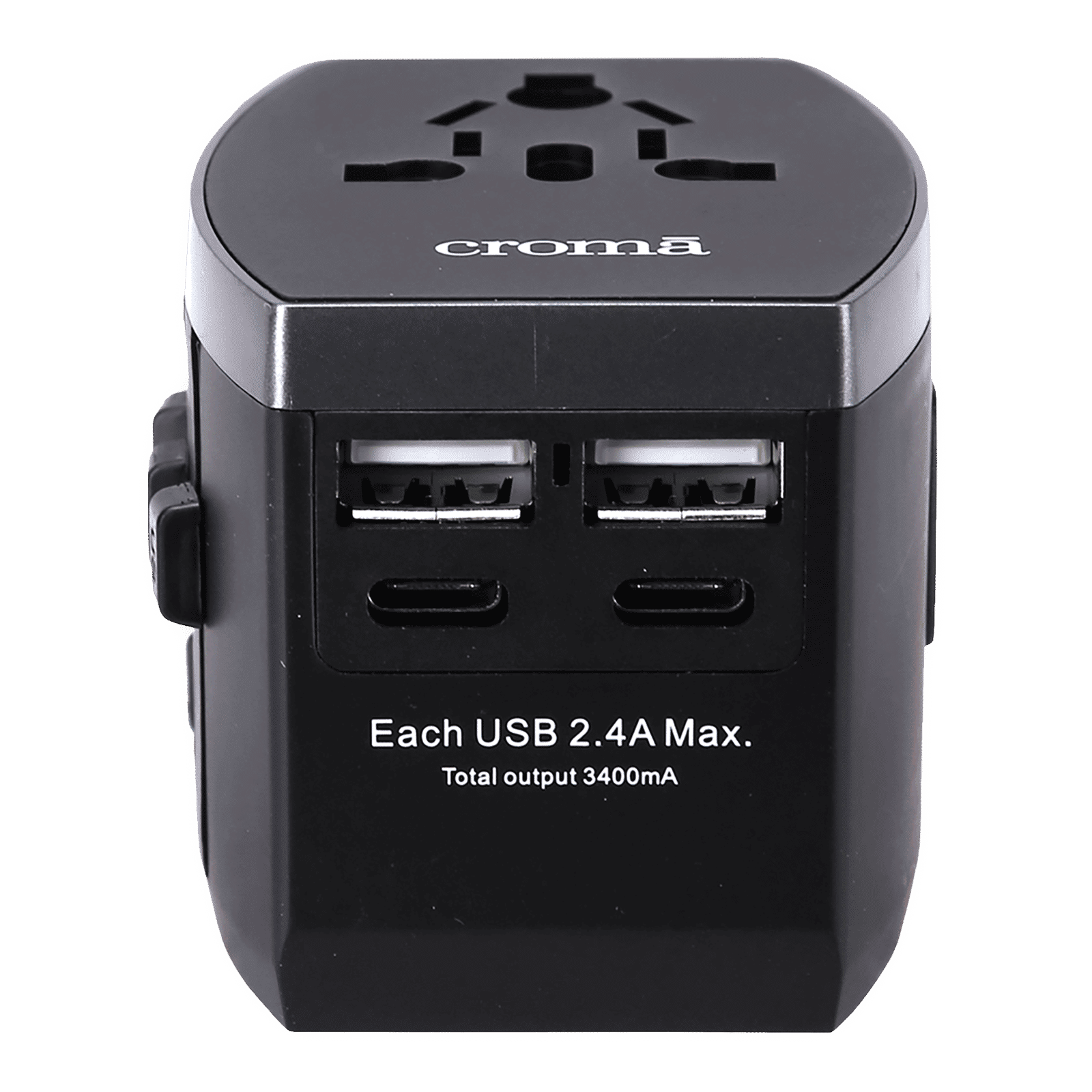 Buy Croma Type A Type C 4 Port Charger Adapter Only AC Outlet With buy-croma-type-a-type-c-4-port-charger-adapter-only-ac-outlet-with